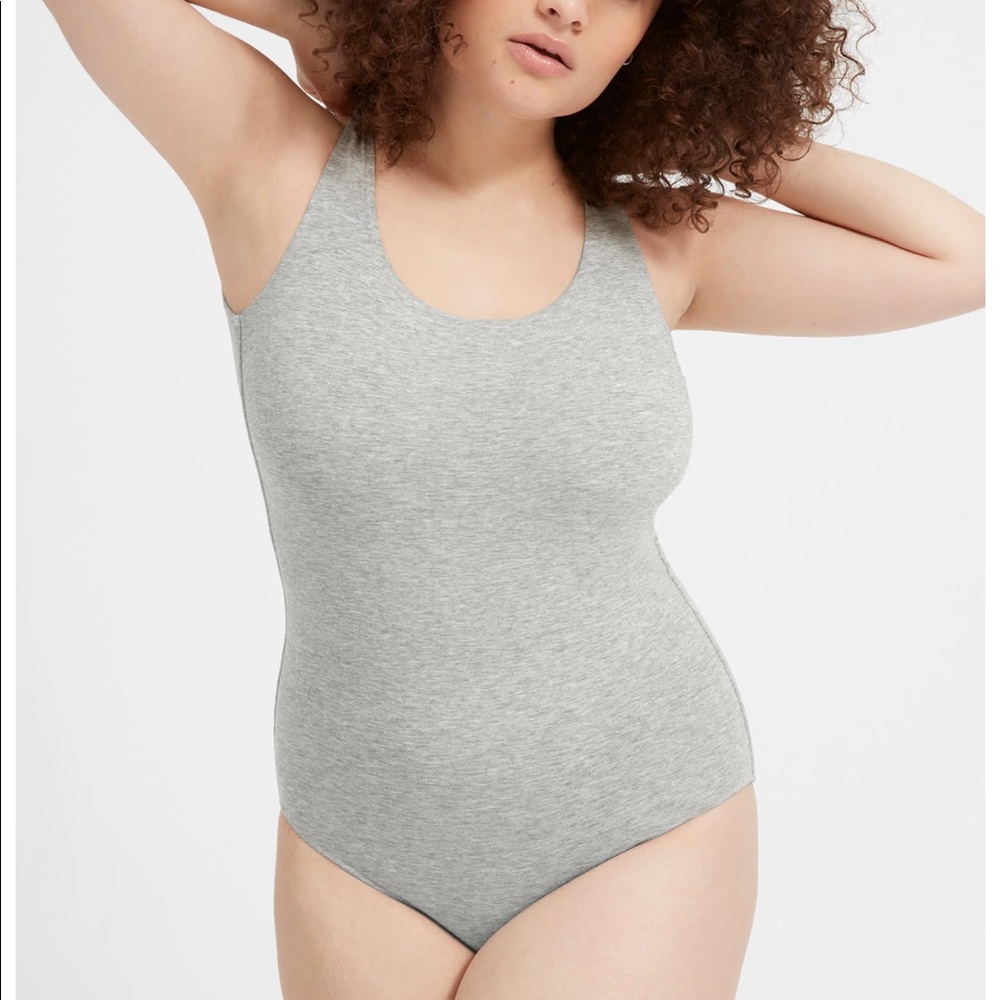 Everlane bodysuit heather grey